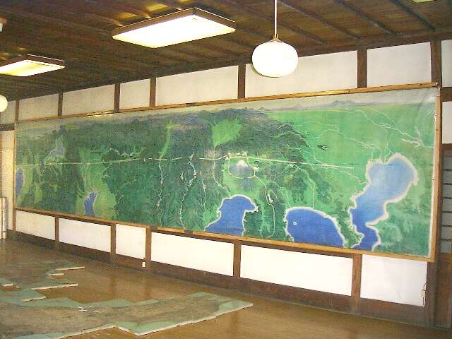 中央自動車道計画案鳥瞰図
