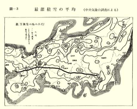 図-3最新積雪の平均
